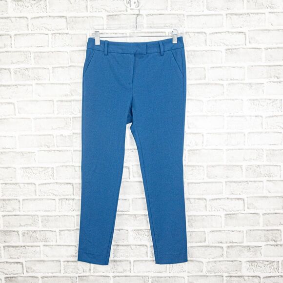REISS Women's Slim Fit Crop Dress Trouser Pants in blue size 2 - Picture 1 of 9